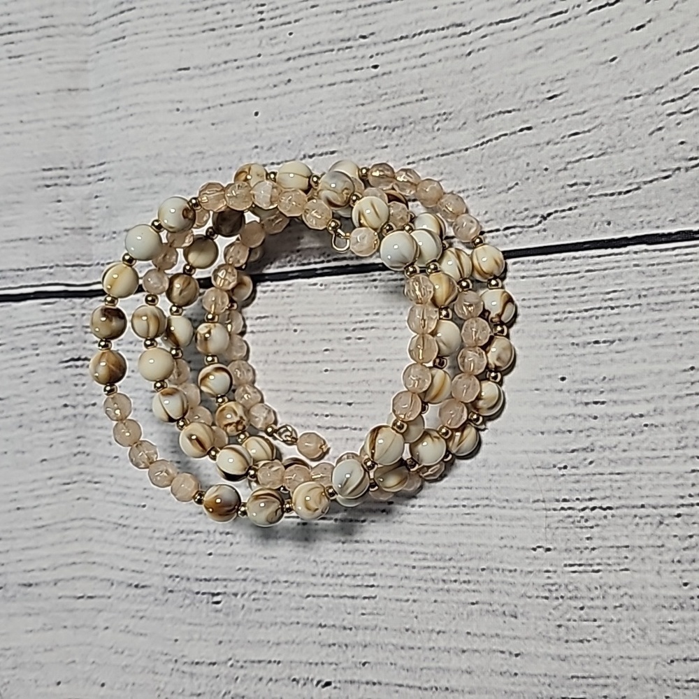 NWOT NY Co. Cream wrap bracelet